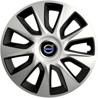 PUKLICE PRE VOLVO 16" STRATOS silver/black 4ks